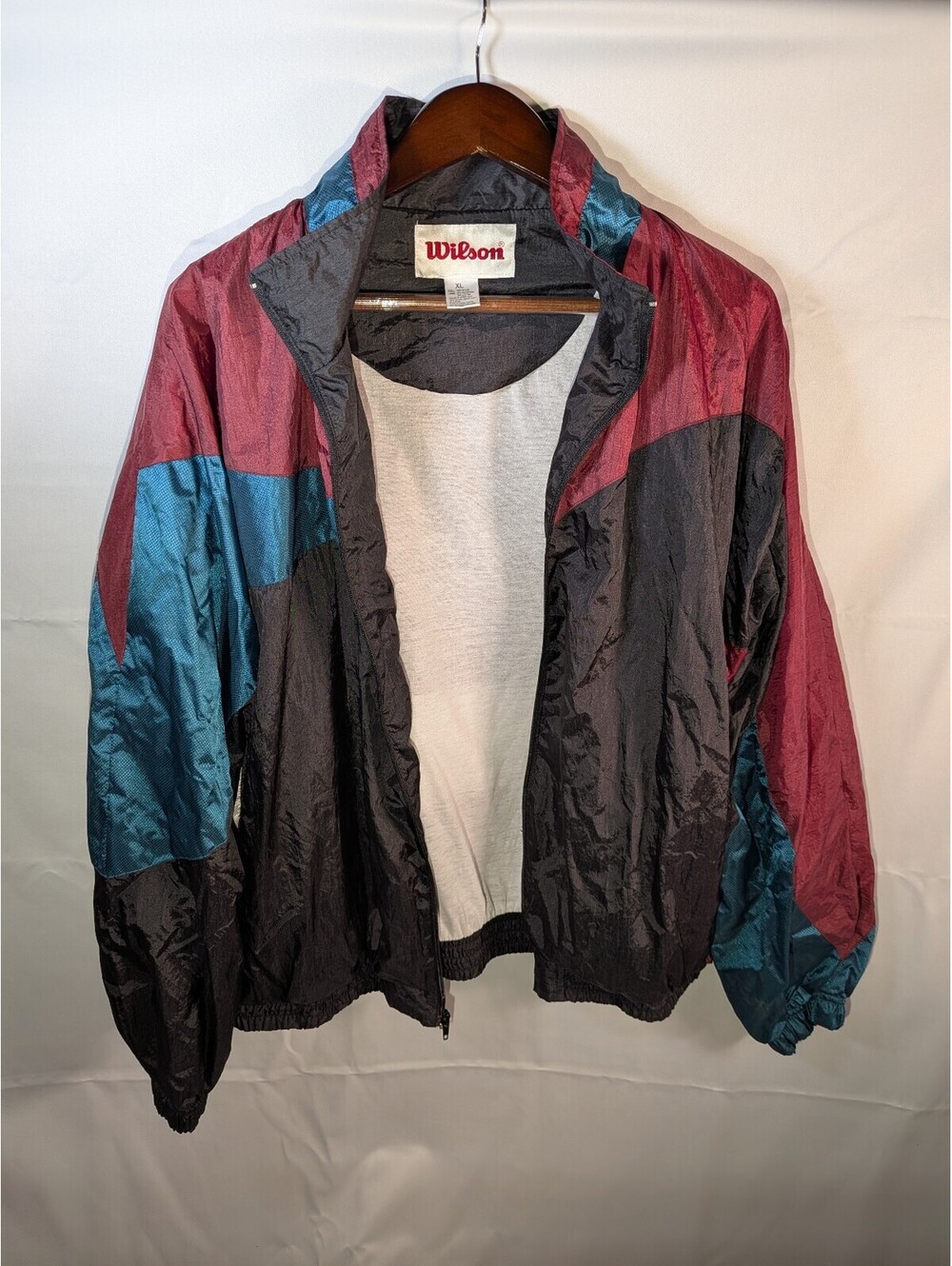 Vintage Wilson Colorblock Windbreaker Jacket | Size XL